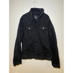 XRAY JEANS Men’s black denim Distressed jacket SZ XL